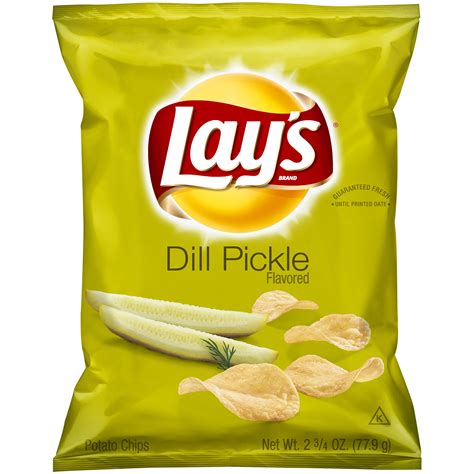 Lay's Dill Pickle Potato Chips 2.75 oz. Bag - Walmart.com