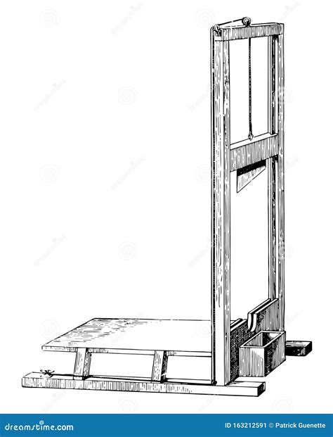 Guillotine French Revolution Drawing