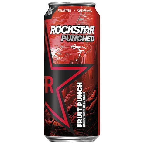 Rockstar, Punched, Fruit Punch Flavor, Energy Drink - SmartLabel™