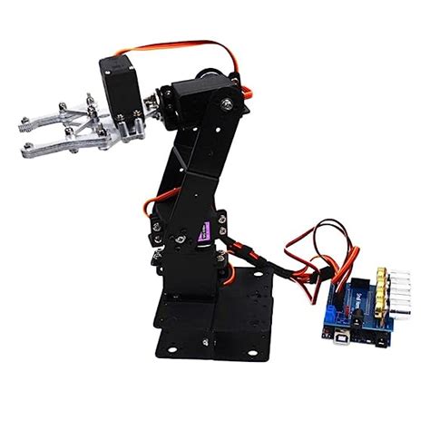 UJEAVETTE 4DOF Robot Arm Mechanical Robot Clamp Claw Kit for Arduino ...