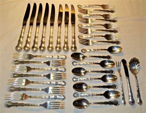 35 pcs. REED + BARTON TARA Sterling Silver Flatware Service for 8 | eBay