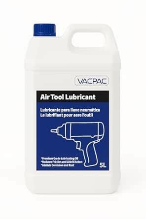 VAC PAC Premium Grade Air Tool Oil - 5 Litre - Industrial Pneumatic ...