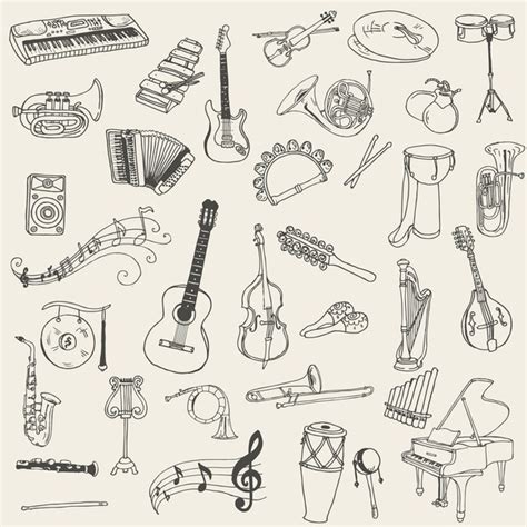 Image result for String Instruments Drawing