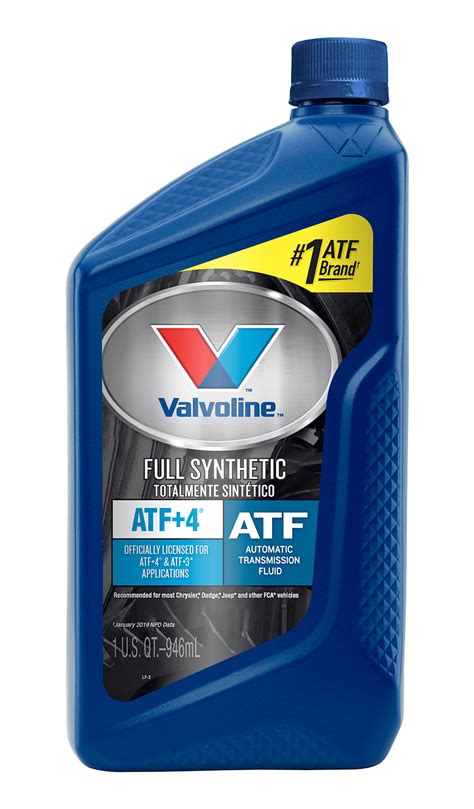 Valvoline ATF +4 Full Synthetic Automatic Transmission Fluid 1 QT ...