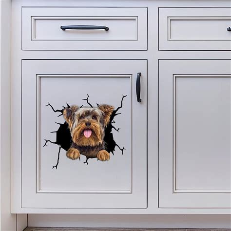 Buy Yorkies Stickers Male Yorkie Decal Vinyl Car Decal for Mens Warning ...
