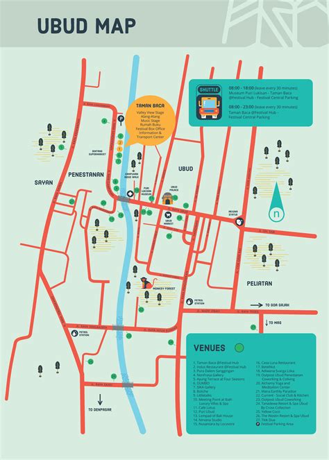 Ubud Writers & Readers Festival 2022 - Ubud Map by Yayasan Mudra Swari Saraswati - Issuu