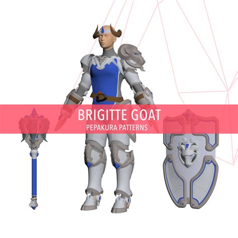 Buy Brigitte Goat Armor DIY Cosplay Pepakura Foam Template Online in ...