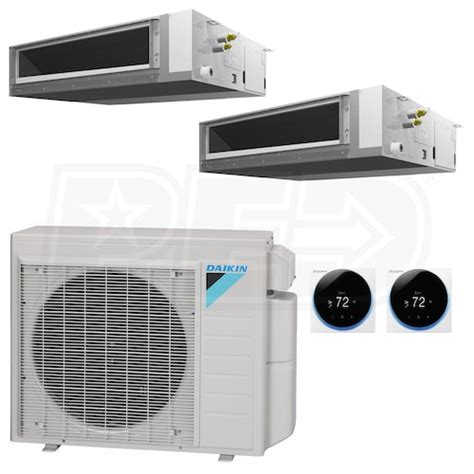 Daikin MXL Concealed Duct 2-Zone System - 36,000 BTU Outdoor - 15k ...