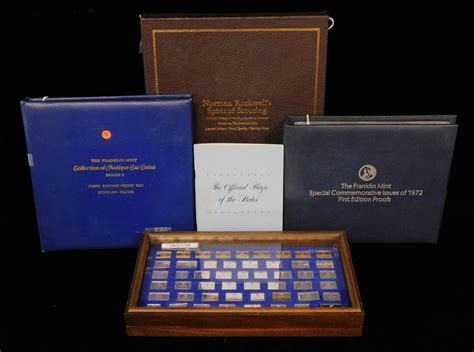 Lot of four Franklin Mint collections. The first set is: The Official ...