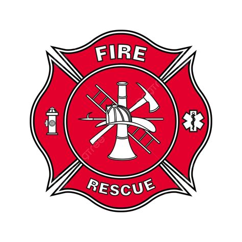 Fire Department Maltese Cross Vector