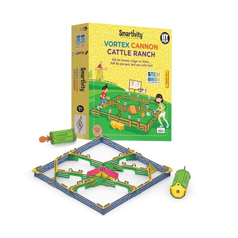Buy Smartivity Vortex Cannon Cattle Ranch STEM Educational DIY Fun Toys ...