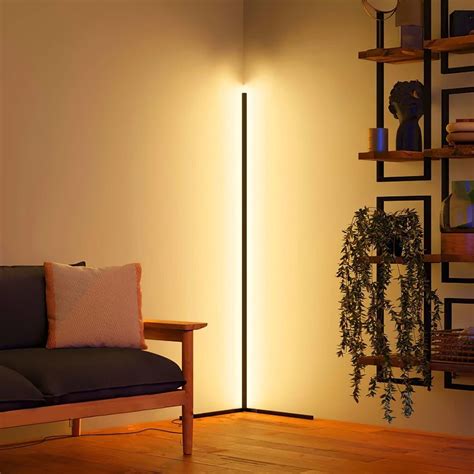 Lampada da terra a LED minimalista | Led floor lamp, Floor lamp, Corner ...
