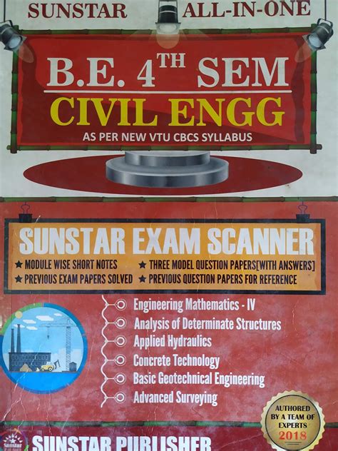 Sunstar Exam Scanner VTU 4th semester BE - CIVIL : S U N S T A R ...
