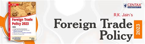 Buy R.K. Jain's Foreign Trade Policy 2023 – Authentic Coverage of FTP ...