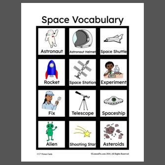 Space Vocabulary 的图像结果
