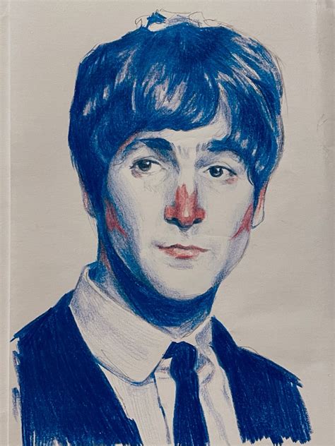 john lennon drawing in 2025 | Beatles art, Beatles fan art, Portrait ...