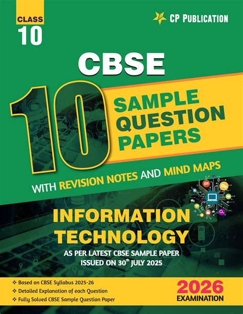 CBSE 10 Sample Question Papers Class 10 Information Technology for 202 ...