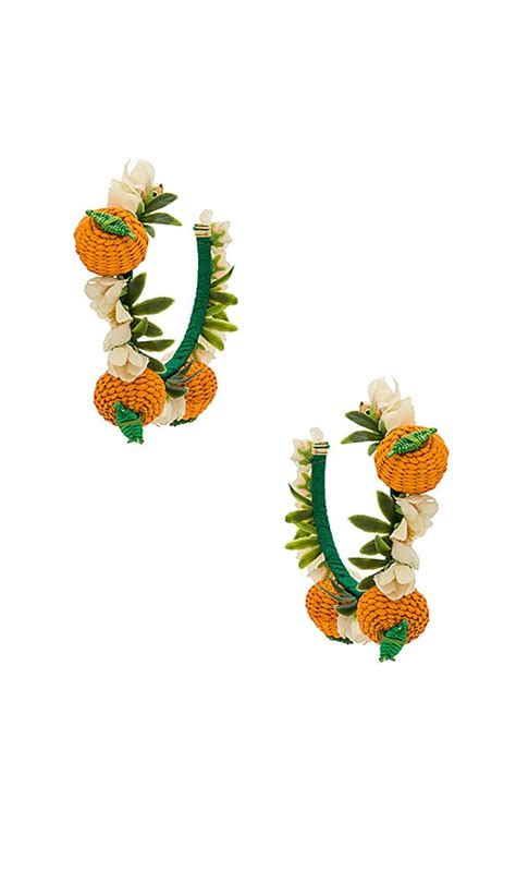 Mercedes Salazar Naranjas Earrings in Orange | REVOLVE