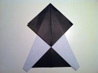 Origami Panda Head Instructions and Diagram