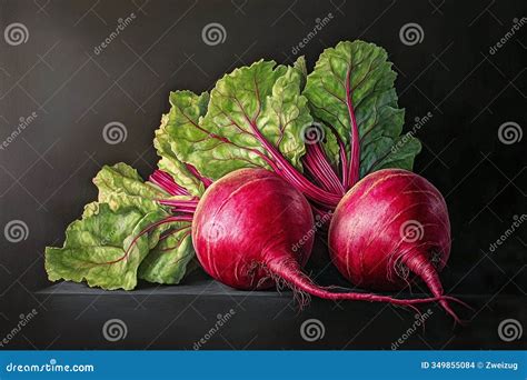 Beetroot Vegetable Still Life Hyper Realistic Drawing Stock Illustration - Illustration of ...