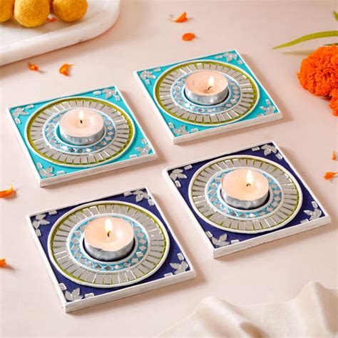 Festive Tealight Candle Holder Set Of 3 Online - Premium Candle Holder ...