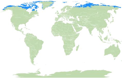 Where Do Polar Bears Live Map