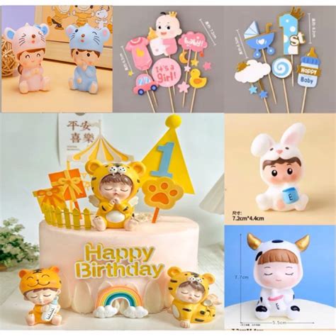 Baby Cake Decoration Cake Topper Happy Birthday Hiasan Kek ...