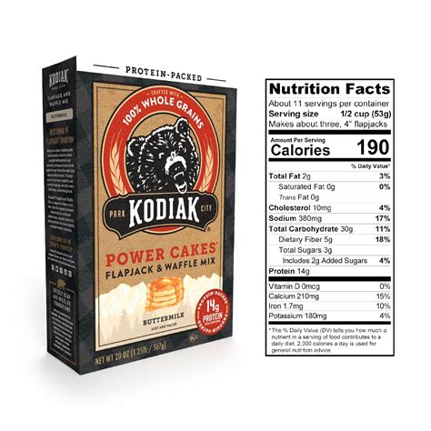 Buy Kodiak Cakes Power Cakes - Protein Pancake Mix & Waffle Mix - 100% ...