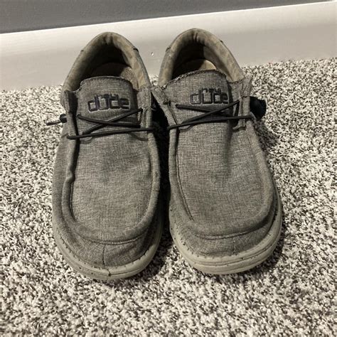 Hey Dude Men's Grey Loafers | Depop