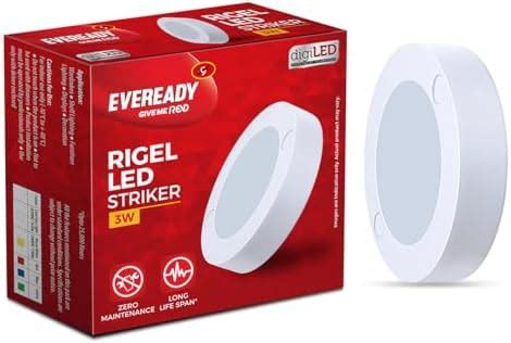 EVEREADY LED 3-Watts Rigel Surface Panel 15W Round Shape Plastic Body ...