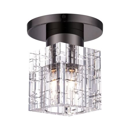 Livex Lighting 46180-46 Rotterdam 7" Wide Semi-Flush Square Ceiling ...