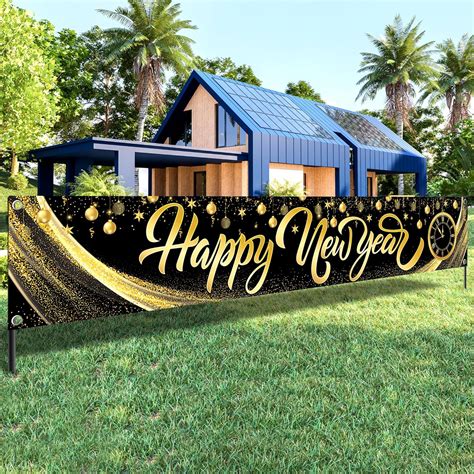 Amazon.com: KatchOn, Happy New Year Banner 2025 - XtraLarge 120X20 Inch ...