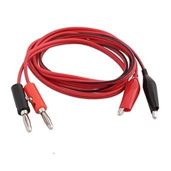uxcell Pair 3.3 ft Digital Multimeter Test Leads Cord Banana Connector ...