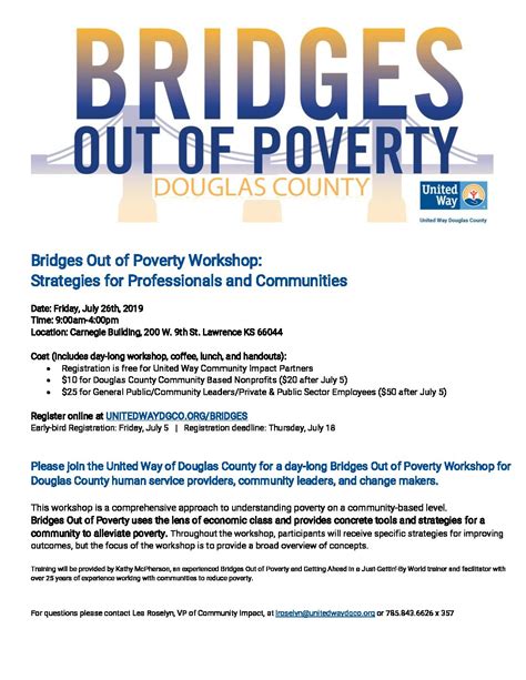 United Way offering workshop to fight poverty | News Source Douglas County