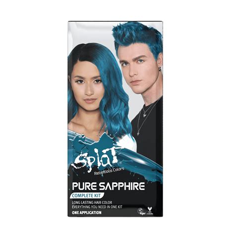 Splat Pure Sapphire Hair Color Kit, Semi-Permanent India | Ubuy