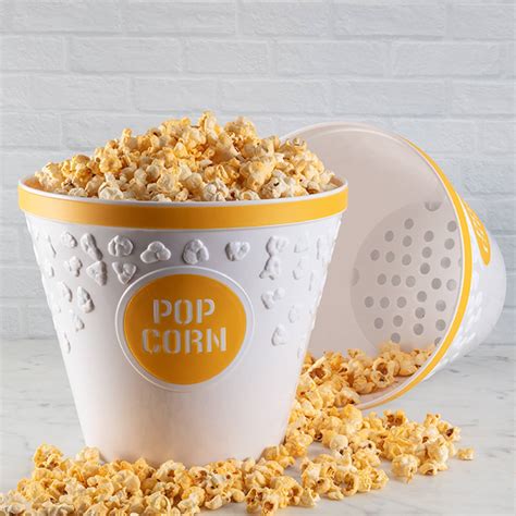 Reusable Popcorn Bucket With Unpopped Kernel Catcher | The Green Head