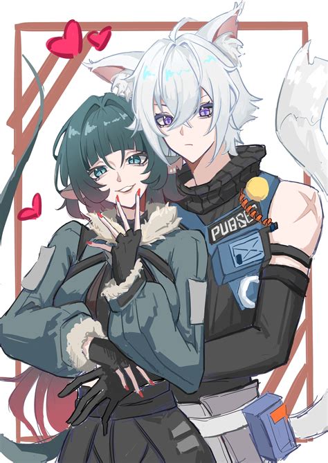 jane doe and seth lowell (zenless zone zero) drawn by xianhualian ...