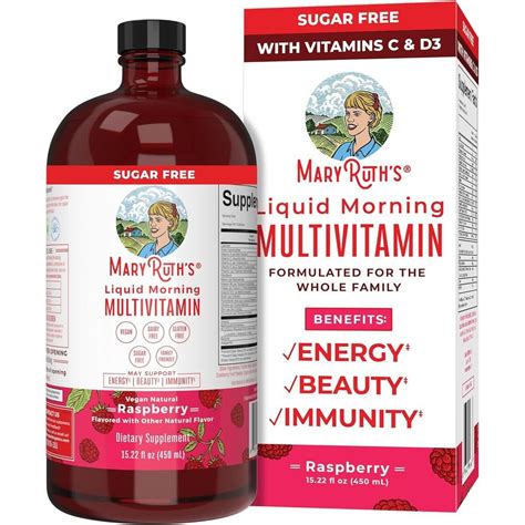 MaryRuth's Liquid Morning Multivitamin Raspberry | Bigvits UK