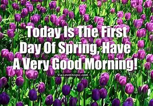 Image result for Good Morning 1st Day of Spring