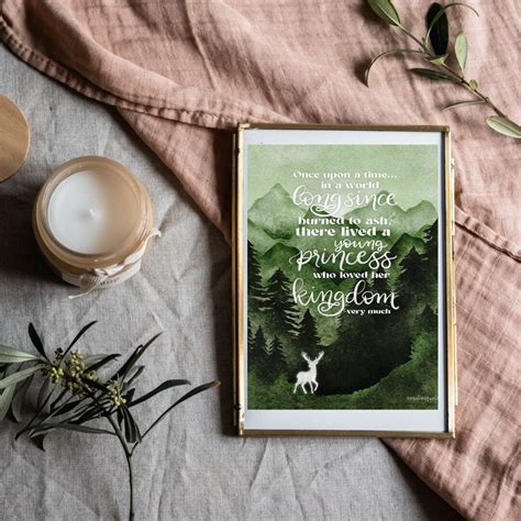 Throne of Glass Quote Print | Terrasen | Bookish Wall Art – Serafine ...