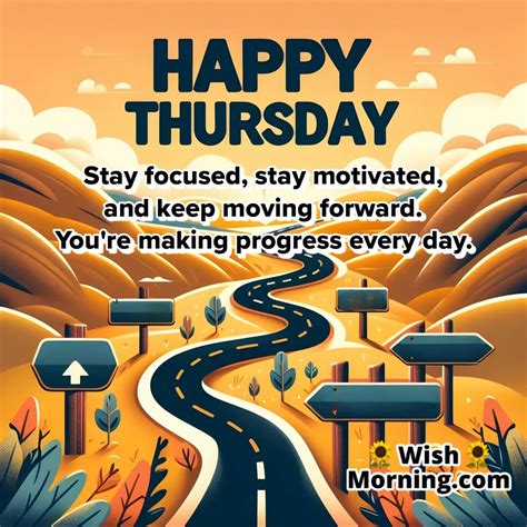 Happy Thursday Motivational Messages for a Productive Day - Wish Morning