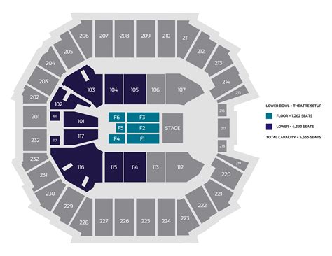 Spectrum Center Seating Map