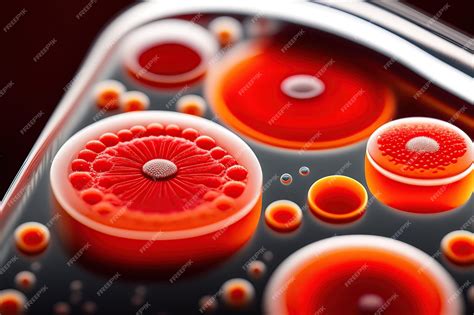 Premium AI Image | Streptococcus bacterial colonies with beta hemolytic ...