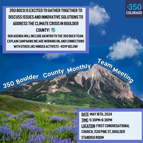 350 Boulder County Team Meeting - Public , First Congregational Church ...