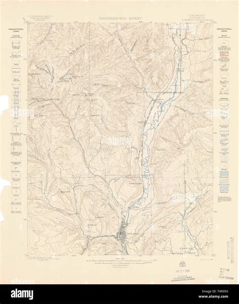 Durango colorado map hi-res stock photography and images - Alamy