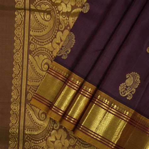 Hayagrivas Paaku One side border Kanjivaram Silk Saree KBE565F10-3 ...