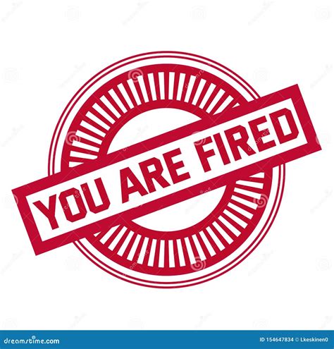 Fired Stamp Cartoon Vector | CartoonDealer.com #17643157