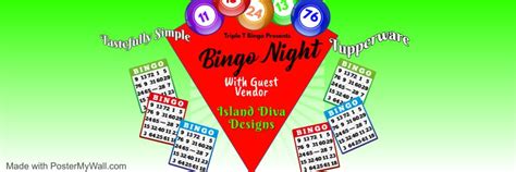 Triple T Bingo w/ Guest Vendor Island Diva Designs, Victory Lanes ...