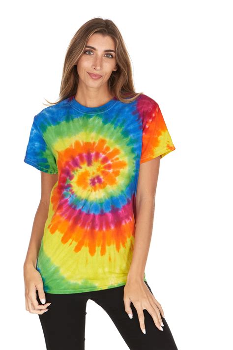Daresay Tie Dye Style T-Shirts Women - Fun, Multi Color designs Tops ...