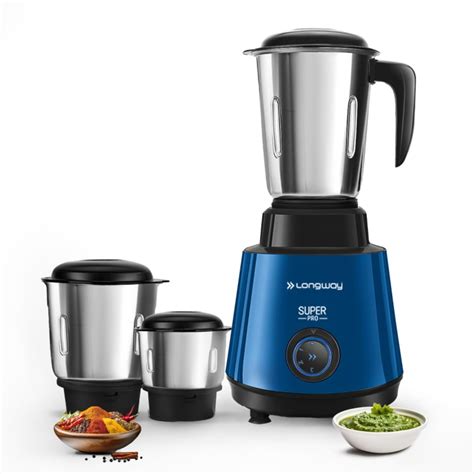 Buy Longway Super Pro Mixer Grinder | 500 Watt Powerful Motor | 3 Jars ...